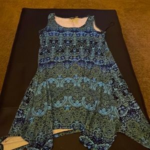 Shark hem maxi dress